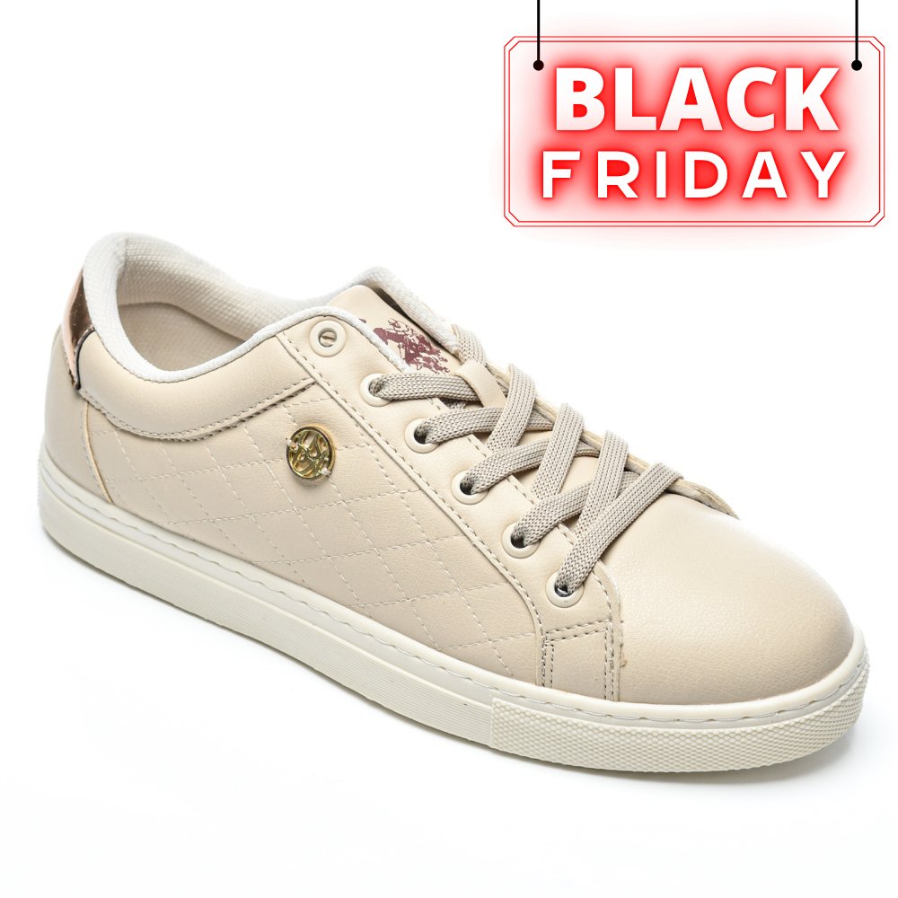 U.S. POLO ASSN, PANTOFI SPORT BEIGE TIGGY