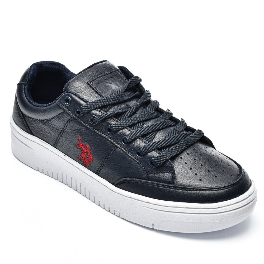 U.S. POLO ASSN, PANTOFI SPORT NAVY PIELE NATURALA VASILYY