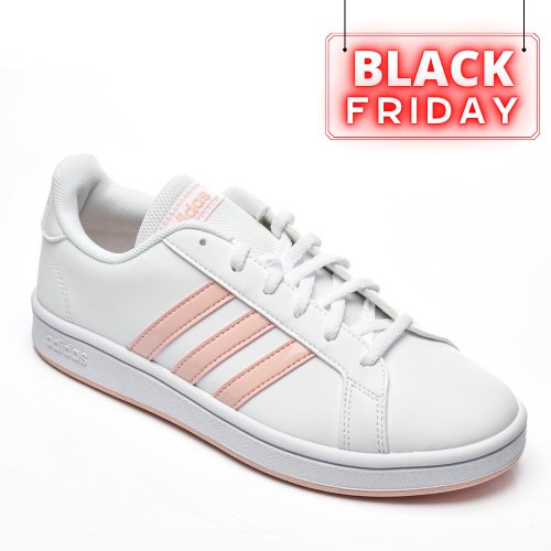 Adidas, pantofi sport white pink grand court base