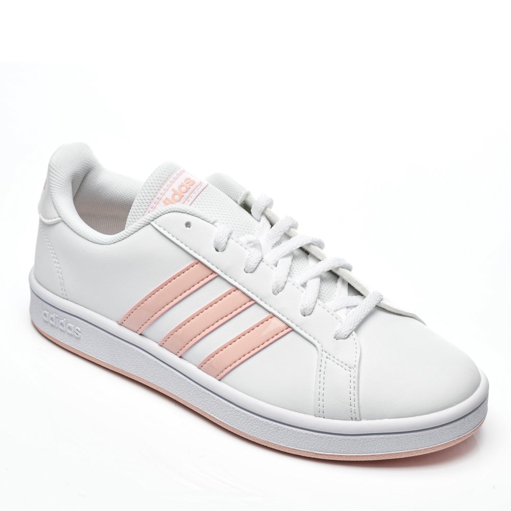 ADIDAS, PANTOFI SPORT WHITE PINK GRAND COURT BASE