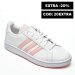 Adidas, pantofi sport white pink grand court base