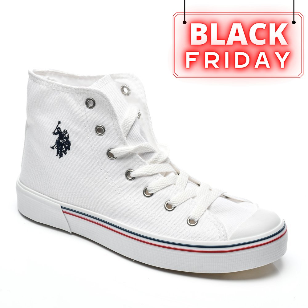 U.S. POLO ASSN, PANTOFI SPORT INALTI WHITE PENELOPE-H1FX