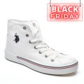 U.S. POLO ASSN, PANTOFI SPORT INALTI WHITE PENELOPE-H1FX