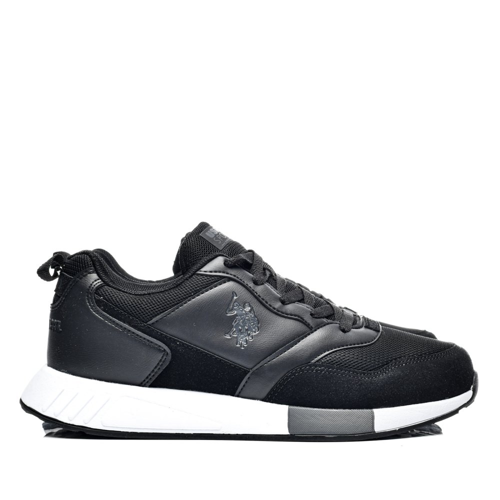 U.S. POLO ASSN, PANTOFI SPORT BLACK SUEDE JANKO