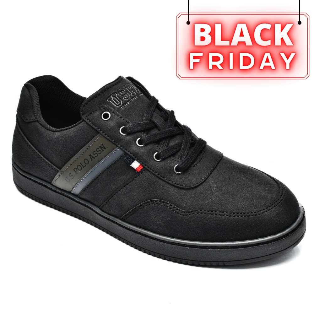 U.S. POLO ASSN, PANTOFI SPORT BLACK RIVALDO