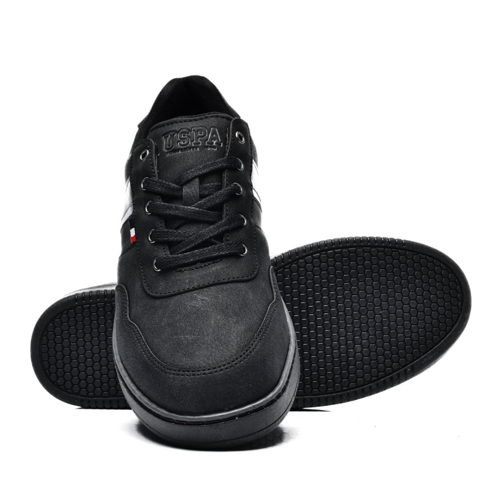 U.S. POLO ASSN, PANTOFI SPORT BLACK RIVALDO