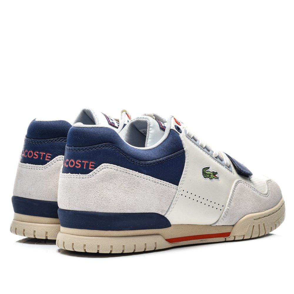 LACOSTE, MISSOURI 223 1 SMA PANTOFI SPORT WHITE NAVY PIELE NATURALA INTOARSA746SMA0062WN1