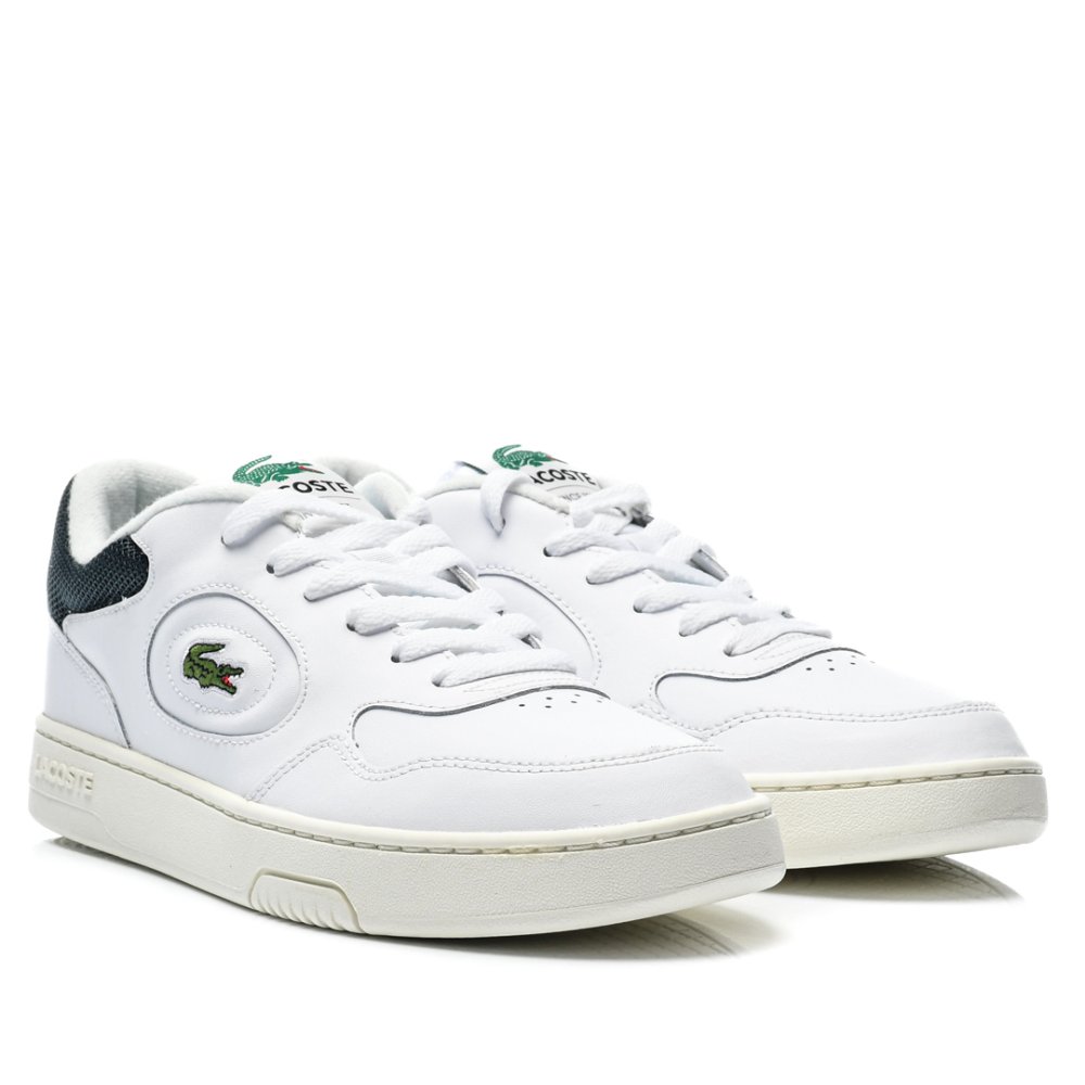 LACOSTE, LINESET 223 1 SMA PANTOFI SPORT WHITE GREEN PIELE NATURALA 746SMA00451R5