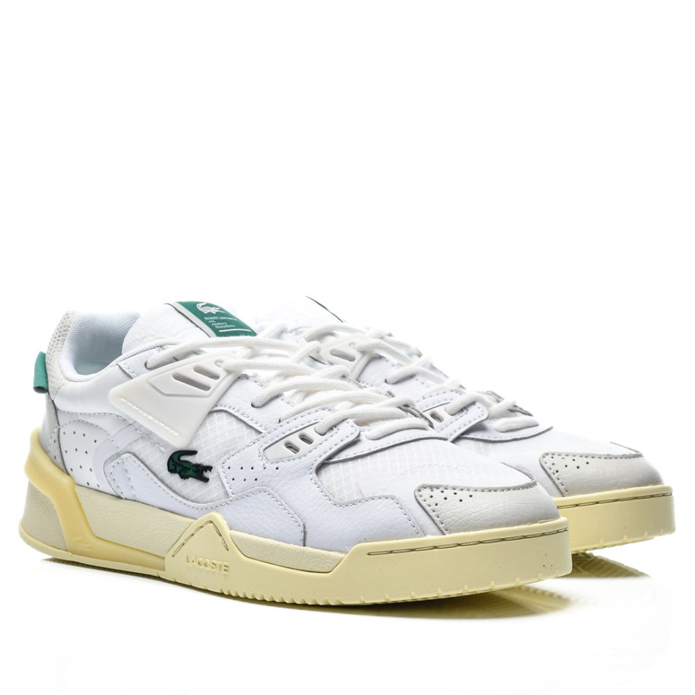 LACOSTE, LT 1215 223 1 SMA PANTOFI SPORT WHITE YELLOW PIELE NATURALA 746SMA00552H8