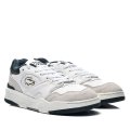 LACOSTE, LINESHOT 223 3 SMA PANTOFI SPORT WHITE GREEN PIELE NATURALA INTOARSA 746SMA00881R5