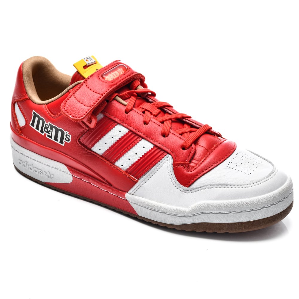 ADIDAS M&M'S FORUM LOW 84, PANTOFI SPORT WHITE RED