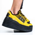 ADIDAS, WMNS TRIPLE PLATFORUM LO PANTOFI SPORT YELLOW