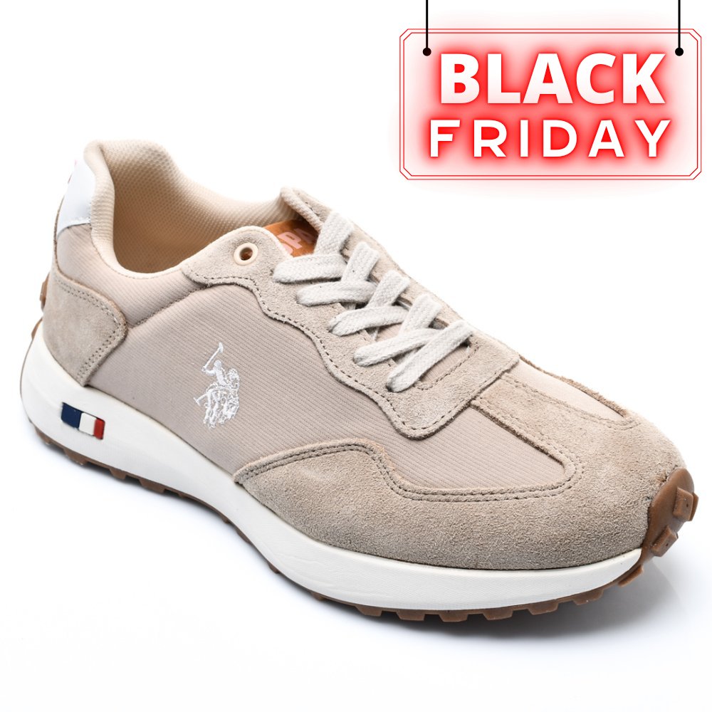 U.S. POLO ASSN, PANTOFI SPORT BEIGE COOPER-3FX