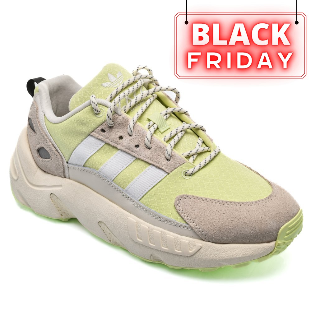 ADIDAS, PANTOFI SPORT BEIGE GREEN ZX 22 BOOST