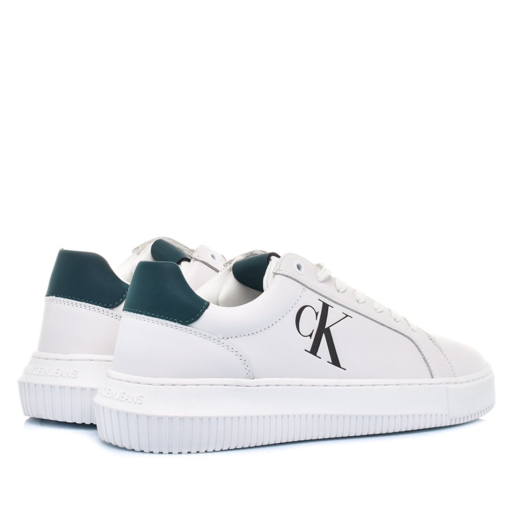 CALVIN KLEIN JEANS CK CHUNKY CUPSOLE LACEU, PANTOFI SPORT WHITE BLUE