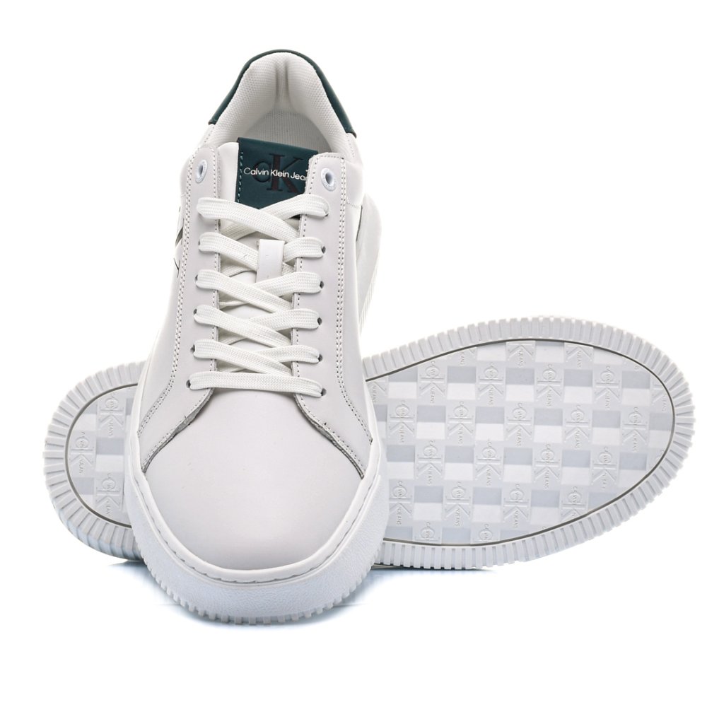 CALVIN KLEIN JEANS CK CHUNKY CUPSOLE LACEU, PANTOFI SPORT WHITE BLUE