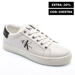 CALVIN KLEIN JEANS CK CLASSIC CUPSOLE LACE, PANTOFI SPORT WHITE BLACK