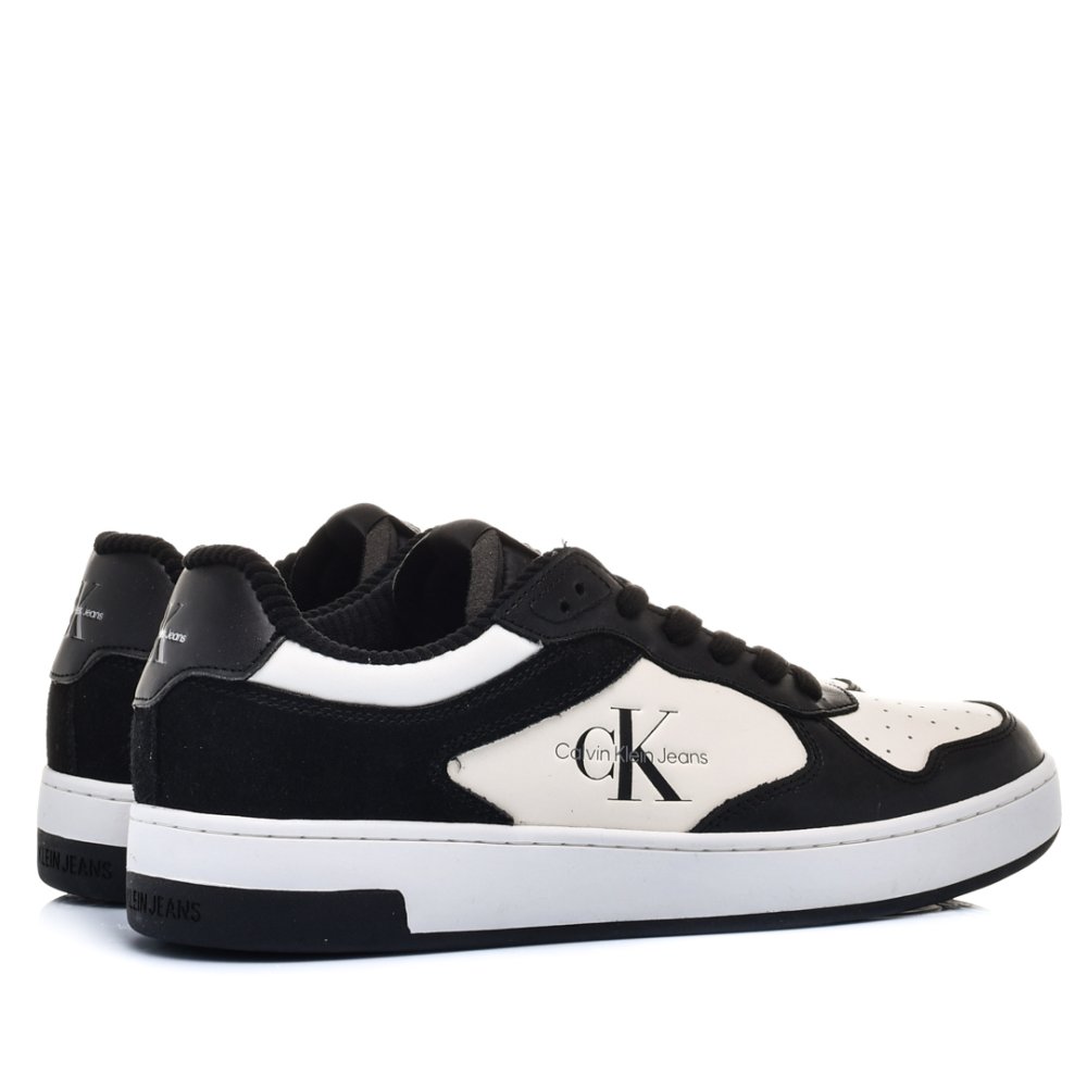 CALVIN KLEIN JEANS CK BASKET CUPSOLE LOW L, PANTOFI SPORT WHITE BLACK