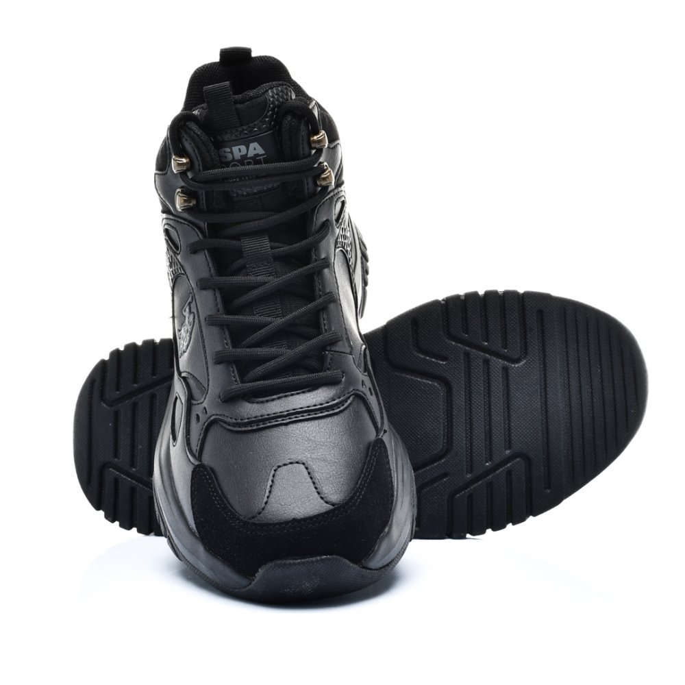 U.S. POLO ASSN, PANTOFI SPORT INALTI BLACK MARCEL-HI