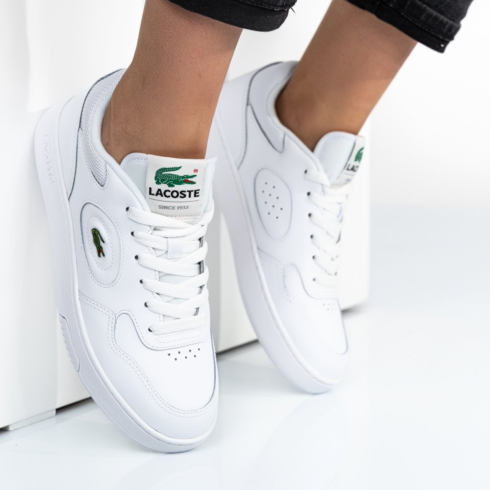 LACOSTE, LINESET 223 1 SFA PANTOFI SPORT WHITE PIELE NATURALA 746SFA004221G