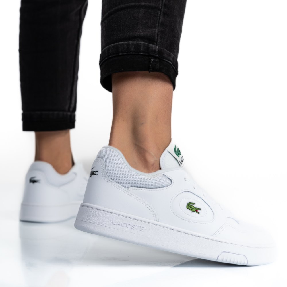 LACOSTE, LINESET 223 1 SFA PANTOFI SPORT WHITE PIELE NATURALA 746SFA004221G