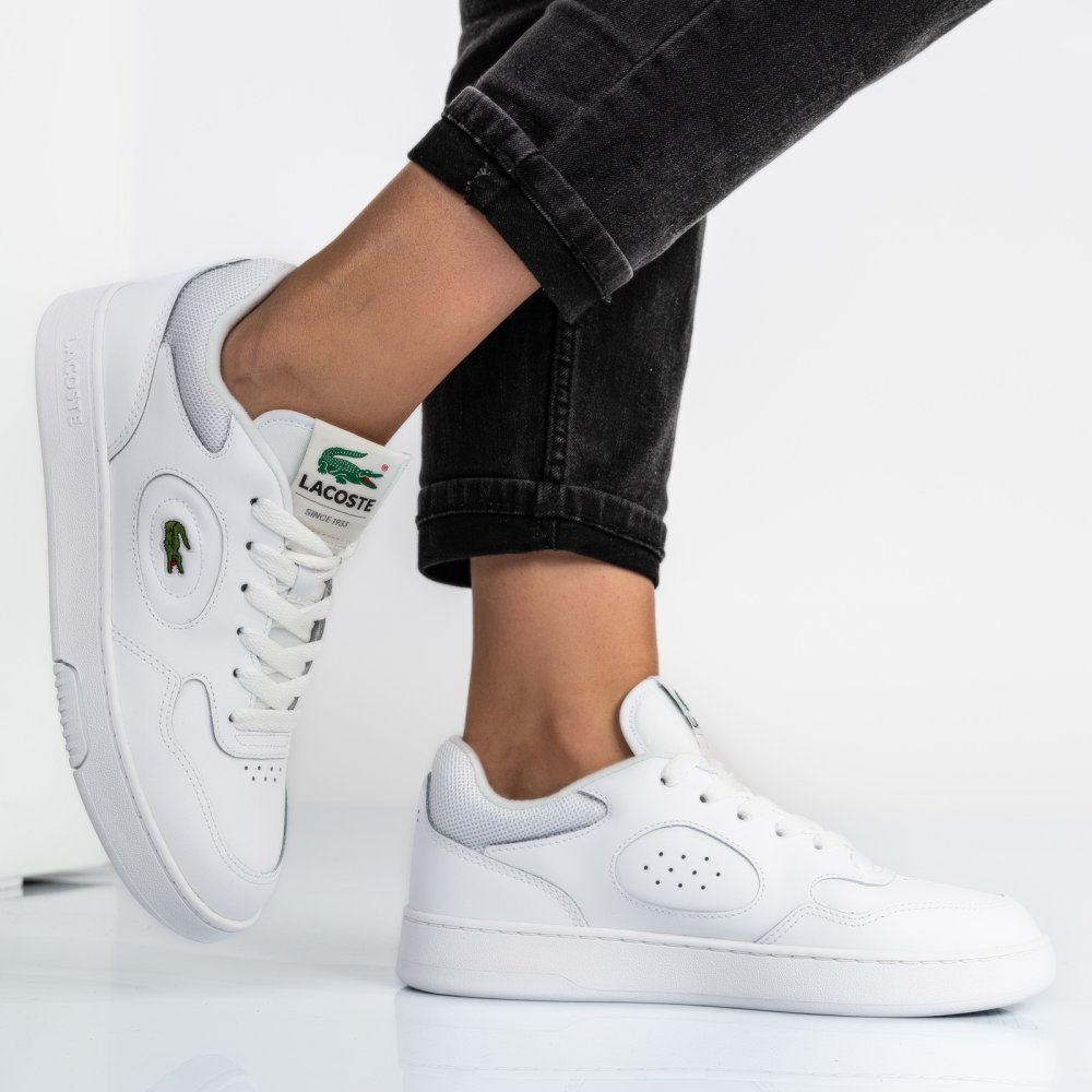 LACOSTE, LINESET 223 1 SFA PANTOFI SPORT WHITE PIELE NATURALA 746SFA004221G