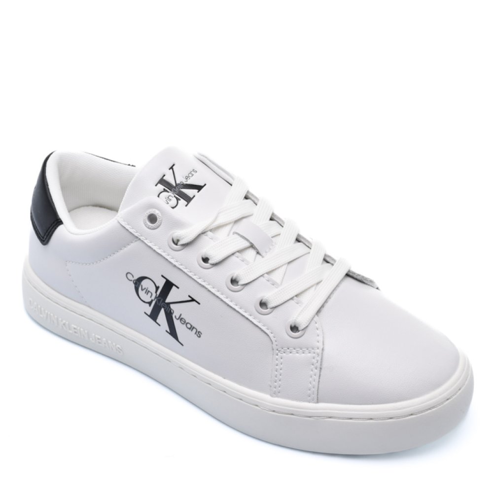 CALVIN KLEIN JEANS CK CLASSIC CUPSOLE LACE, PANTOFI SPORT WHITE