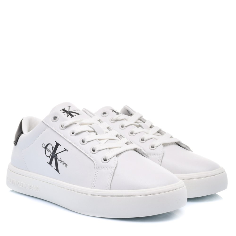 CALVIN KLEIN JEANS CK CLASSIC CUPSOLE LACE, PANTOFI SPORT WHITE