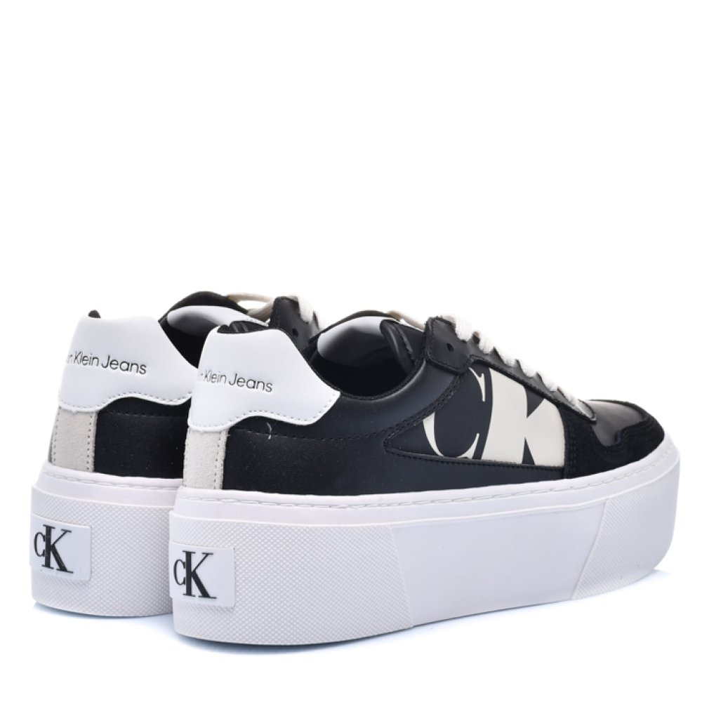 CALVIN KLEIN JEANS CK CUPSOLE FLATFORM MIX, PANTOFI SPORT BLACK