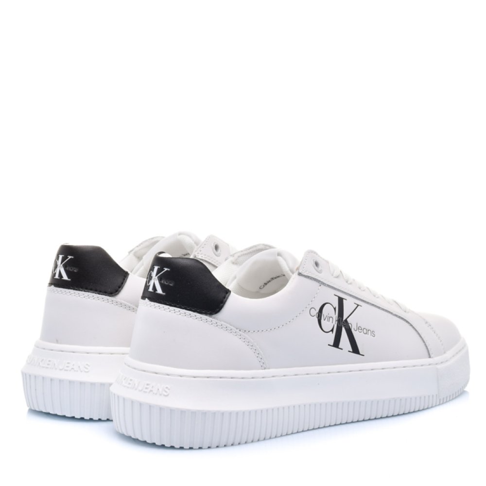 CALVIN KLEIN JEANS CK CHUNKY CUPSOLE MONO, PANTOFI SPORT WHITE