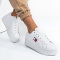 TOMMY JEANS TJW FLATFORM ESS, PANTOFI SPORT WHITE