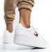 Tommy jeans tjw flatform ess, pantofi sport white