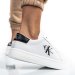 Calvin klein jeans ck classic cupsole lace, pantofi sport white