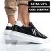 Calvin klein jeans ck chunky cupsole mono, pantofi sport black