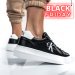 Calvin klein jeans ck chunky cupsole mono, pantofi sport black