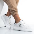 CALVIN KLEIN JEANS CK CHUNKY CUPSOLE MONO, PANTOFI SPORT WHITE