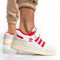 ADIDAS FORUM LOW 84, PANTOFI SPORT WHITE RED