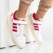 Adidas forum low 84, pantofi sport white red