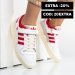 Adidas forum low 84, pantofi sport white red