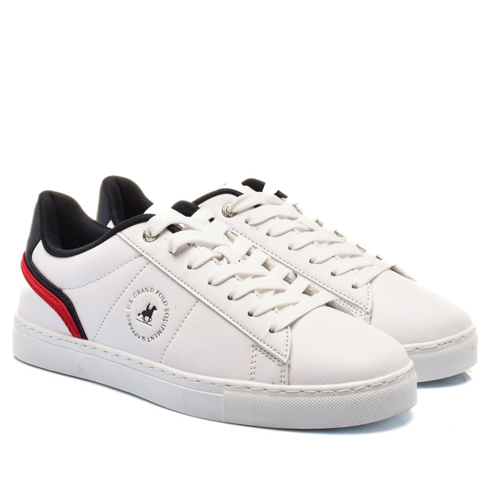 U.S. GRAND POLO, PANTOFI SPORT WHITE NAVY GVEPM328110