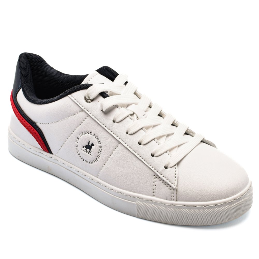 U.S. GRAND POLO, PANTOFI SPORT WHITE NAVY GVEPM328110