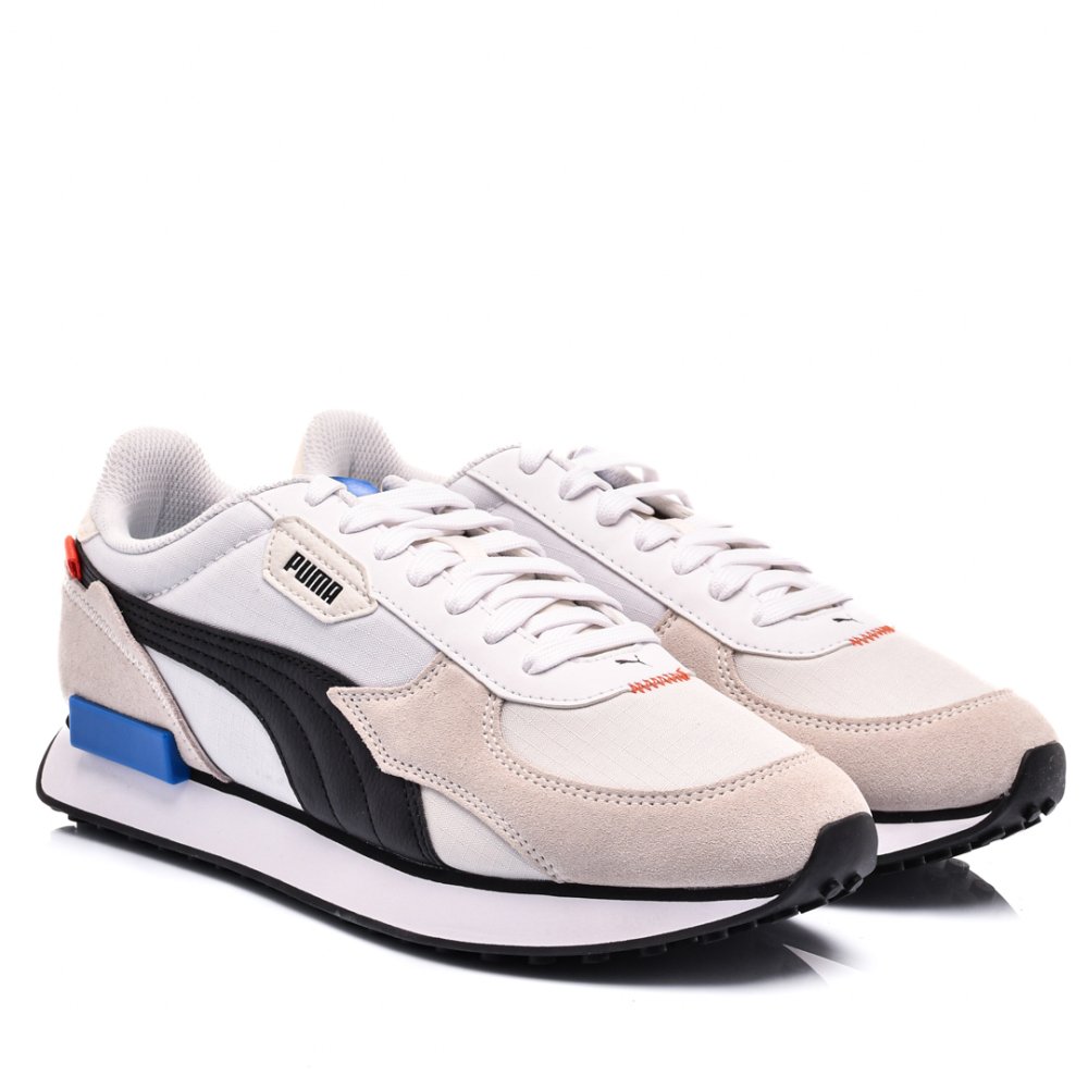 PUMA, PANTOFI SPORT WHITE FUTURE RIDER OVERRIDE