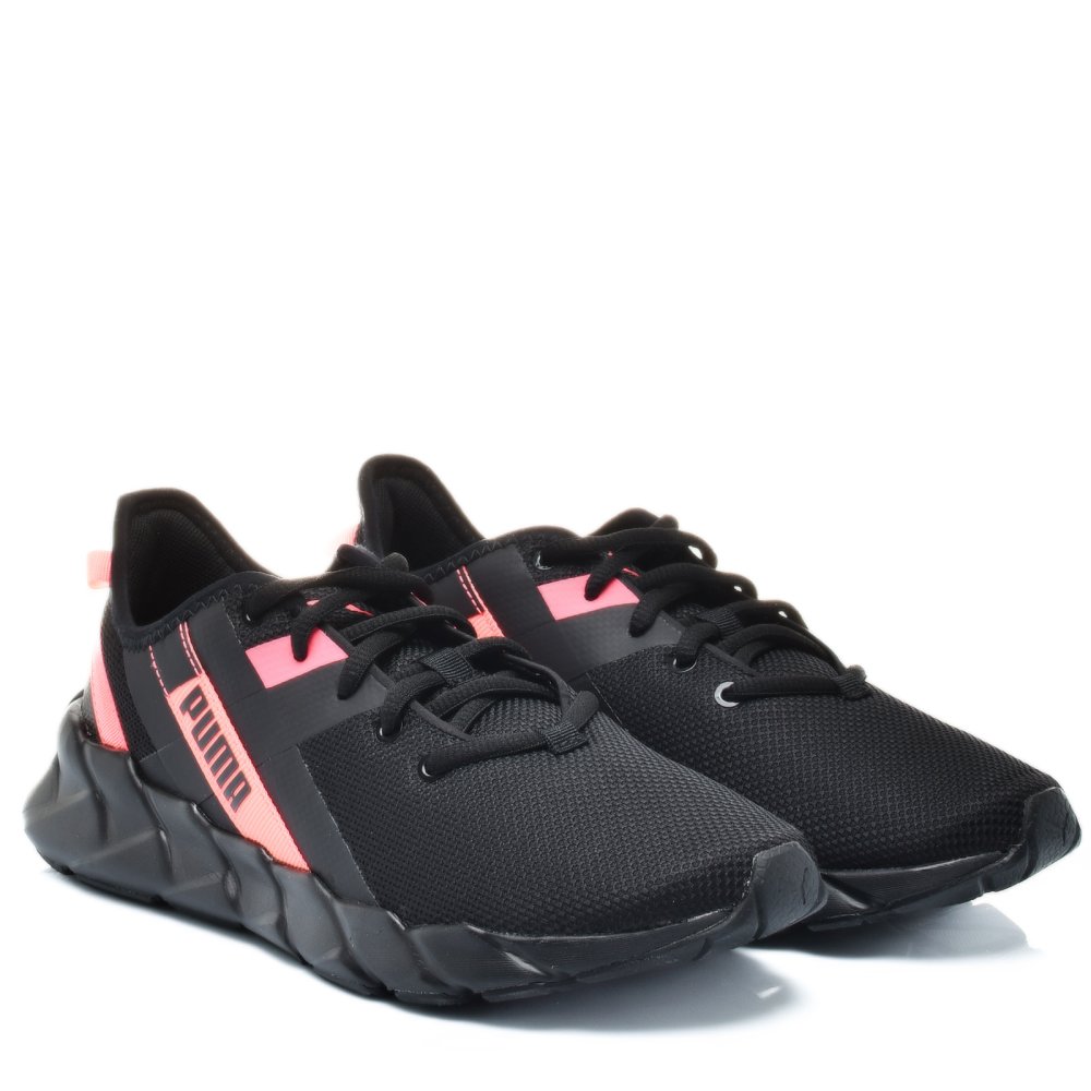 PUMA, PANTOFI SPORT BLACK PINK WNS  WEAVE XT