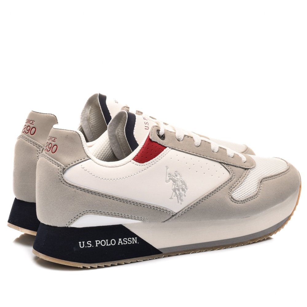 U.S. POLO ASSN, PANTOFI SPORT WHITE NOBIL-003G