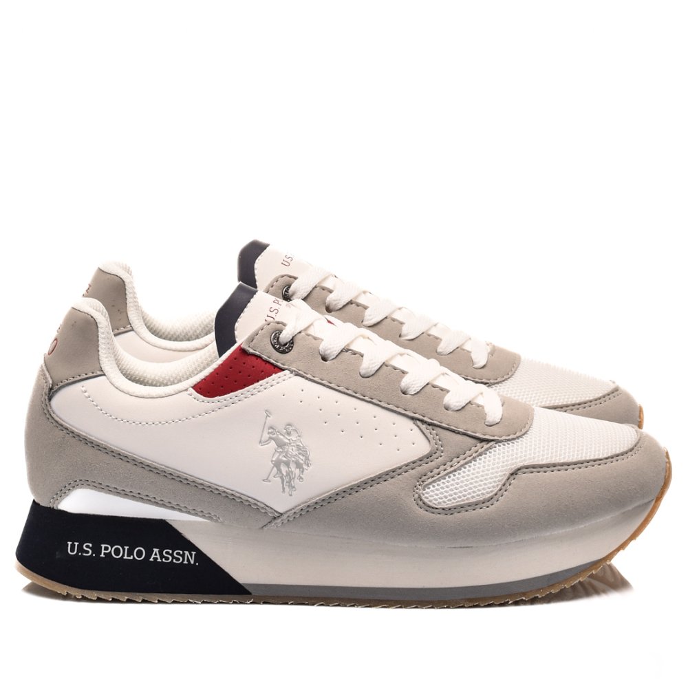 U.S. POLO ASSN, PANTOFI SPORT WHITE NOBIL-003G