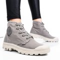 PALLADIUM PAMPA HI GRAY FLANNEL 9S772352-071