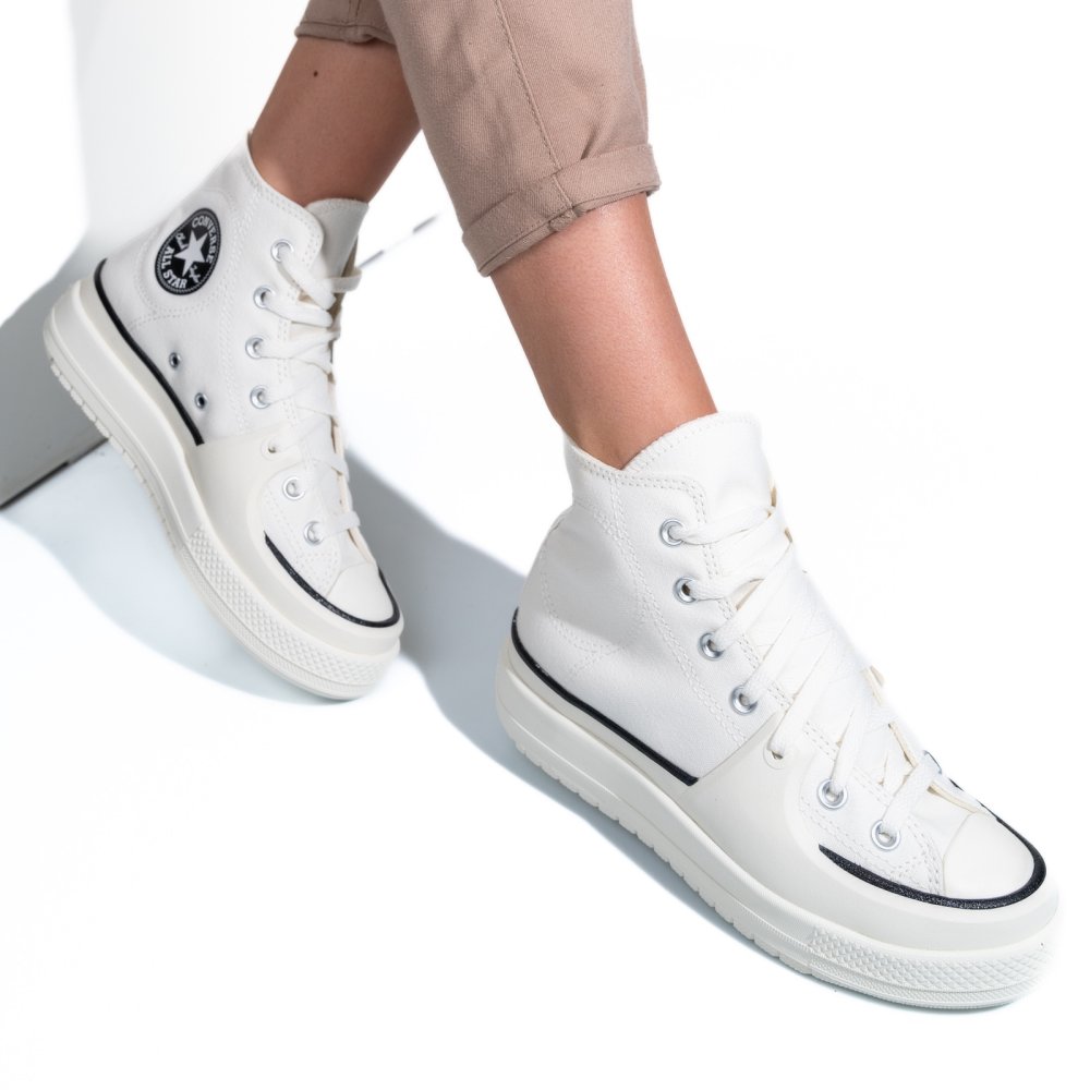 CONVERSE CHUCK TAYLOR ALL STAR CONSTRUCT VINTAGE, PANTOFI SPORT WHITE AS7702832C