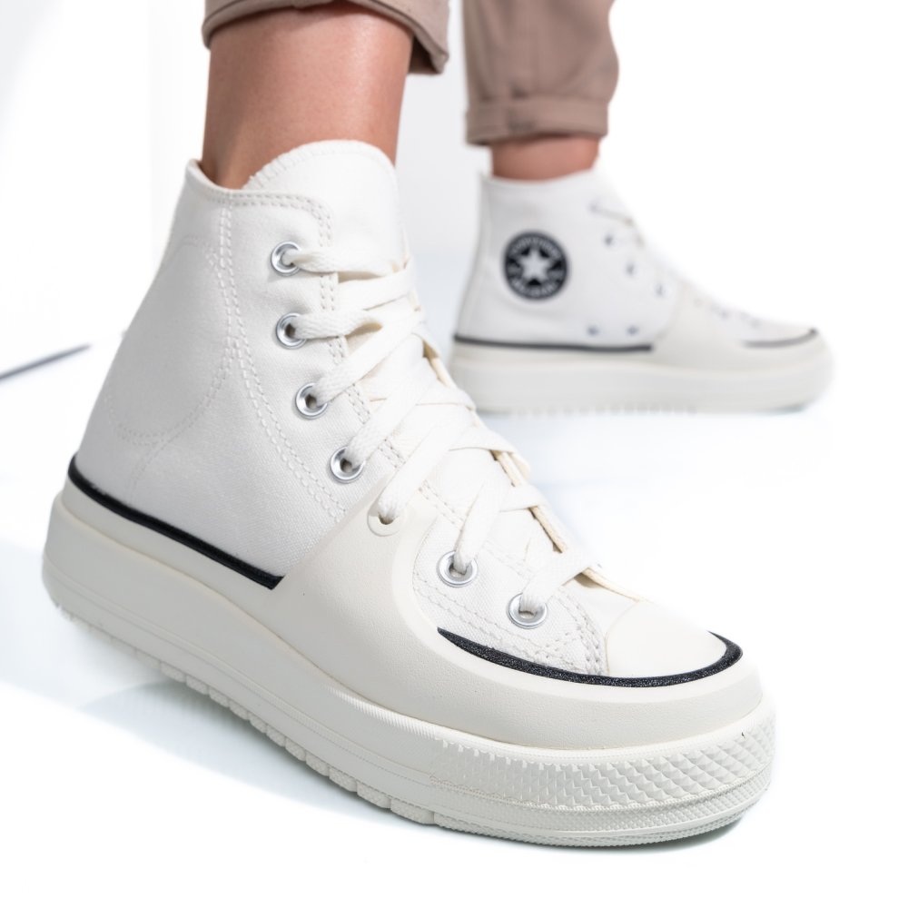 CONVERSE CHUCK TAYLOR ALL STAR CONSTRUCT VINTAGE, PANTOFI SPORT WHITE AS7702832C