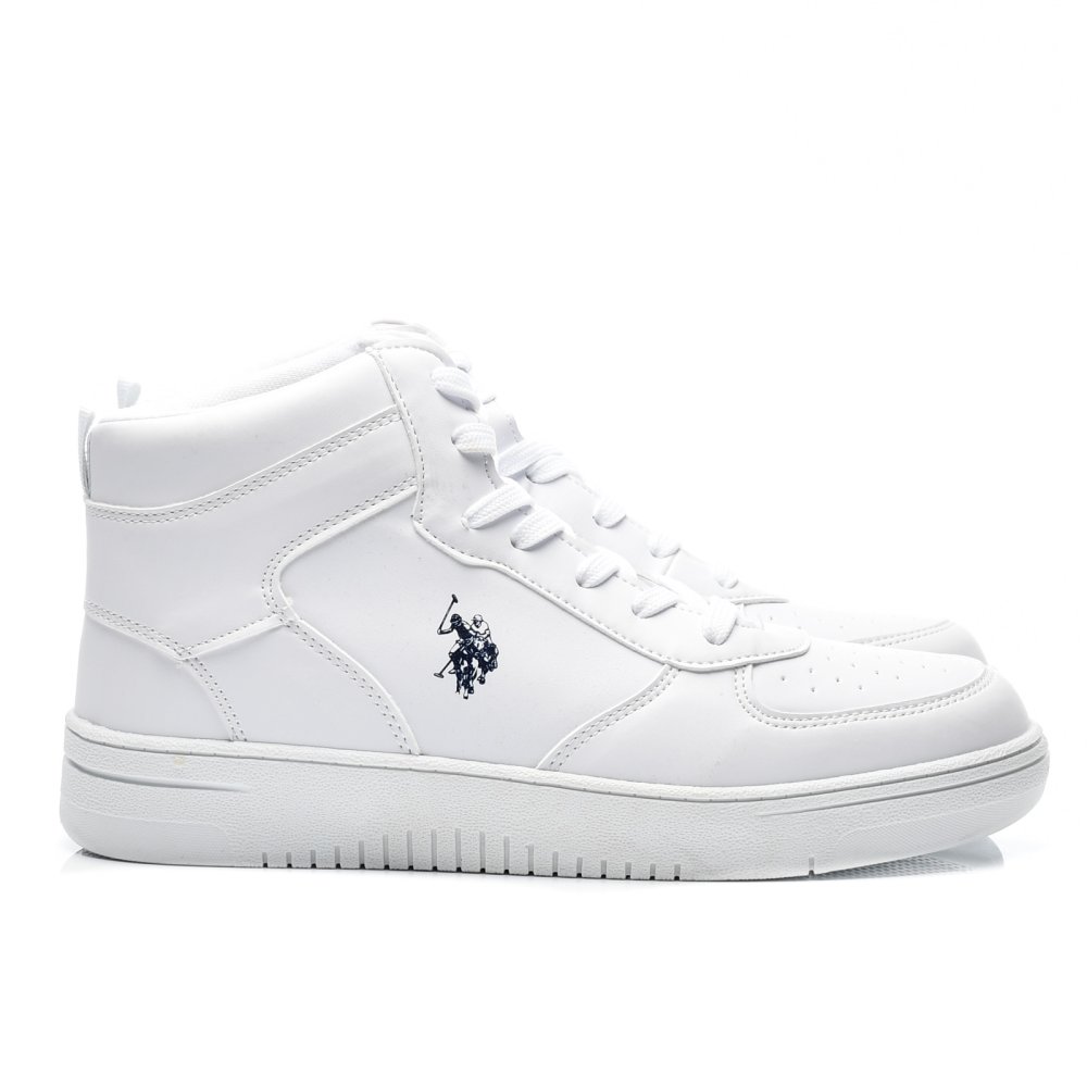 U.S. POLO ASSN, PANTOFI SPORT INALTI WHITE ARISTO-HI-1PR