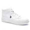 U.S. POLO ASSN, PANTOFI SPORT INALTI WHITE ARISTO-HI-1PR